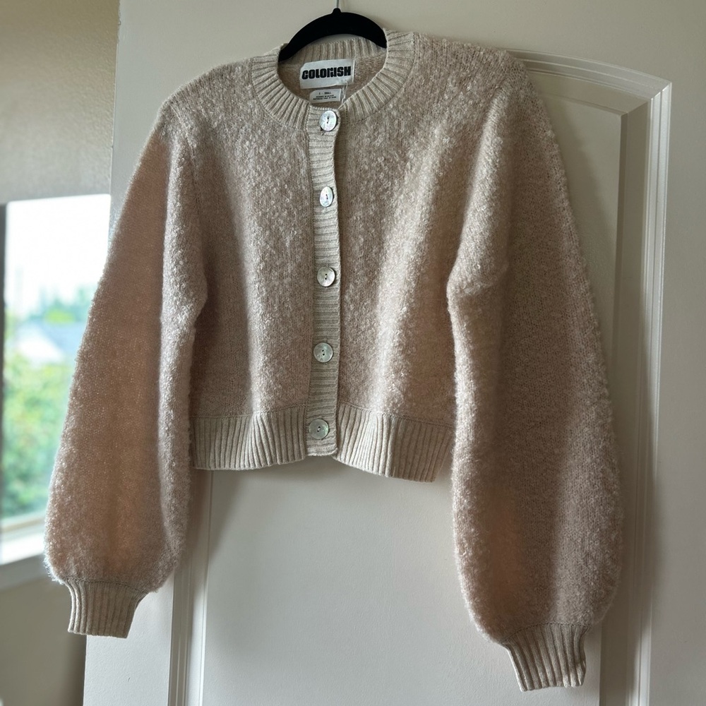 NWT 100% Cashmere CRUSH Cardigan